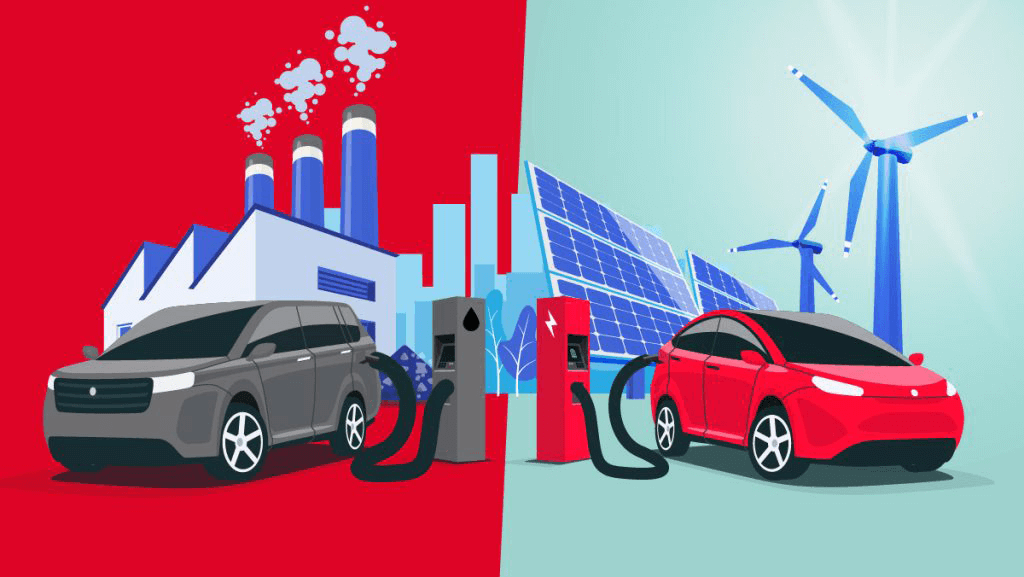 Véhicule électrique vs essence